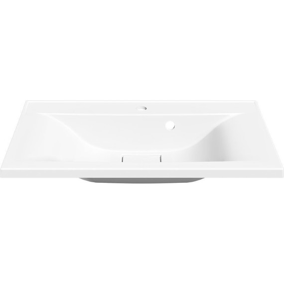 Тумба подвесная с раковиной Vincea Mia 75 см VMC-2MA750BT (раковина белая VCB-3M750W), бетон фото 6