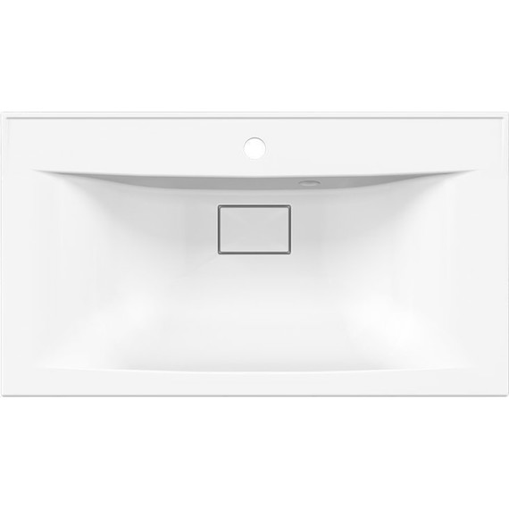 Тумба подвесная с раковиной Vincea Mia 80 см VMC-2MA800VO (раковина белая VCB-3M800W), дуб винтаж фото 11