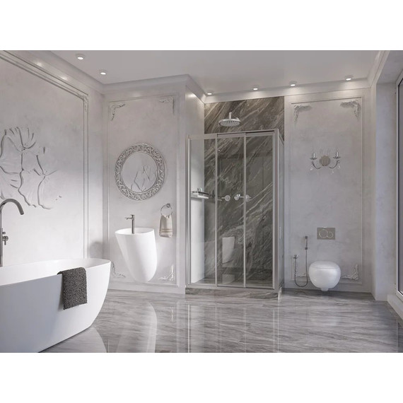 Душевое ограждение Ambassador Forsa 130x90 см 17021104NX-90NX, хром/прозрачное фото 3