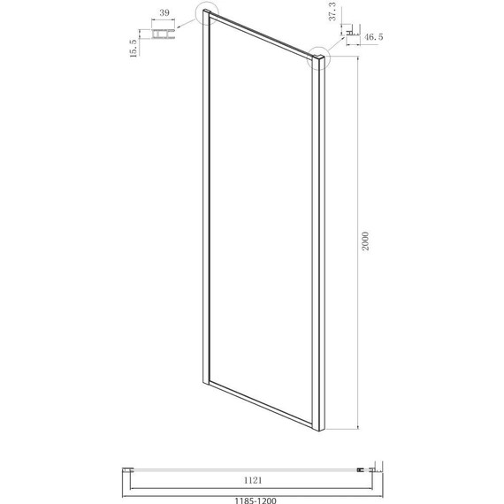 Душевое ограждение Ambassador Forsa 150x120 см 17021221AB-120AB, чёрный/прозрачное фото 8