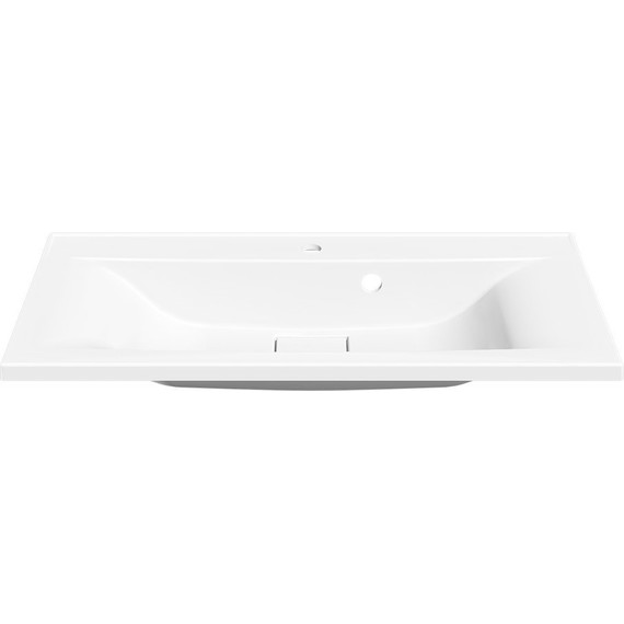 Тумба подвесная с раковиной Vincea Mia 90 см VMC-2MA900GW (раковина белая VCB-3M900W), белый глянец фото 10