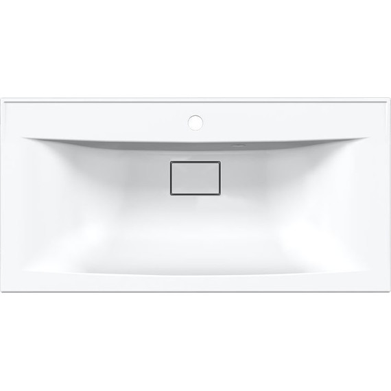 Тумба подвесная с раковиной Vincea Mia 90 см VMC-2MA900GW (раковина белая VCB-3M900W), белый глянец фото 13