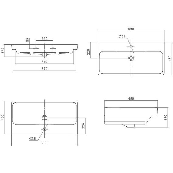Тумба подвесная с раковиной Акватон Сканди 90 см 1A251901SD010 фото 8