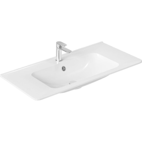 Тумба подвесная с раковиной Vincea Vico 100 см VMC-2V100RW, тёмное дерево фото 7