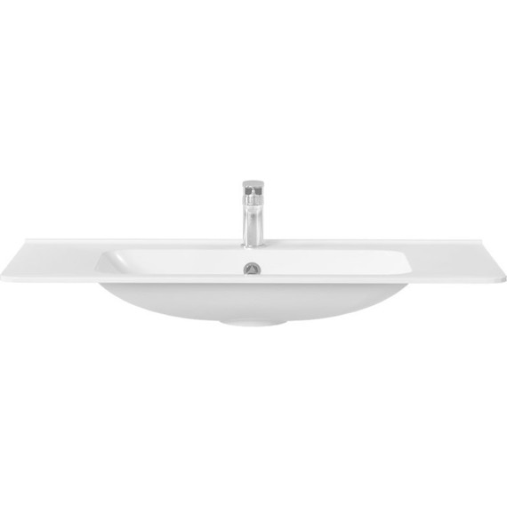 Тумба подвесная с раковиной Vincea Vico 100 см VMC-2V100RW, тёмное дерево фото 8