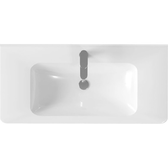 Тумба подвесная с раковиной Vincea Paola 100 см VMC-2P100RW, тёмное дерево - 6 Тумба подвесная с раковиной Vincea Paola 100 см VMC-2P100RW, тёмное дерево фото 6