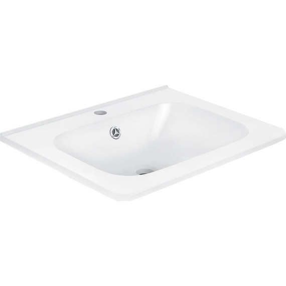 Тумба подвесная с раковиной Vincea Vico 60 см VMC-2V600RW (раковина белая VCB-2VP600W), тёмное дерево фото 4