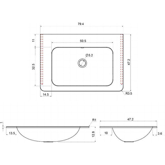 Тумба подвесная с раковиной Vincea Vico 80 см VMC-2V800RW (раковина черная VCB-2VP800B), тёмное дерево фото 5