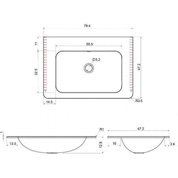 Тумба подвесная с раковиной Vincea Paola 80 см VMC-2P800RW (раковина черная VCB-2VP800B), тёмное дерево - 5 Тумба подвесная с раковиной Vincea Paola 80 см VMC-2P800RW (раковина черная VCB-2VP800B), тёмное дерево фото 5