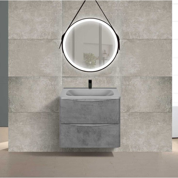 Тумба подвесная с раковиной Vincea Paola 60 см VMC-2P600BT (раковина серая VCB-2VP600G), бетон - 2 Тумба подвесная с раковиной Vincea Paola 60 см VMC-2P600BT (раковина серая VCB-2VP600G), бетон фото 2