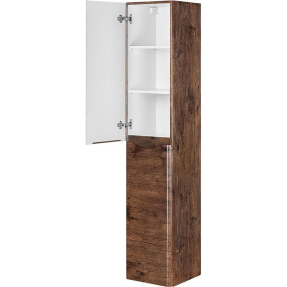 Пенал подвесной Vincea Paola 35 см VSC-2P170RW-L, тёмное дерево - 3 Пенал подвесной Vincea Paola 35 см VSC-2P170RW-L, тёмное дерево фото 3