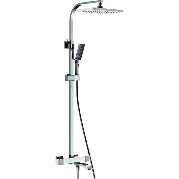 Душевая стойка с термостатом Gappo G2407-50, белый/хром фото 
