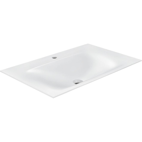 Тумба подвесная с раковиной Vincea Fine 80 см VMC-2F800RW, тёмное дерево фото 3