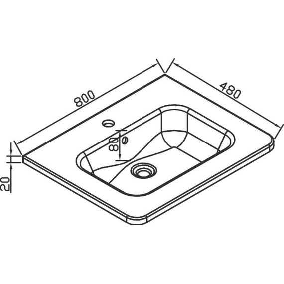Тумба подвесная с раковиной Vincea Roberta 80 см VMC-1R800LW (раковина белая VCB-1RA800W), белая эмаль фото 5