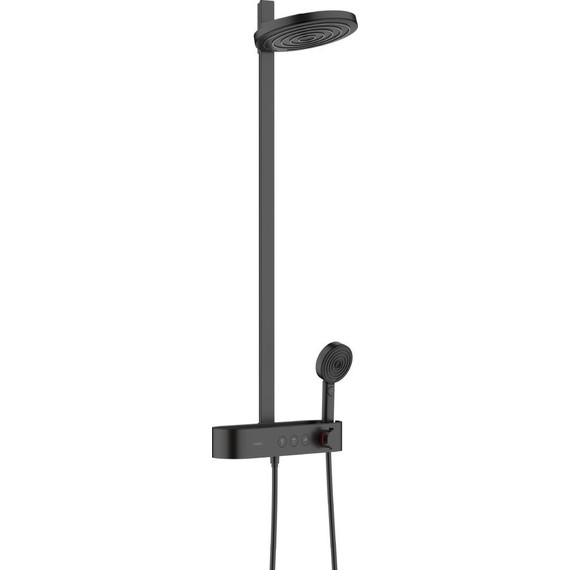 Душевая стойка с термостатом Hansgrohe Pulsify S Showerpipe 260 2jet 24240670, черный матовый фото 