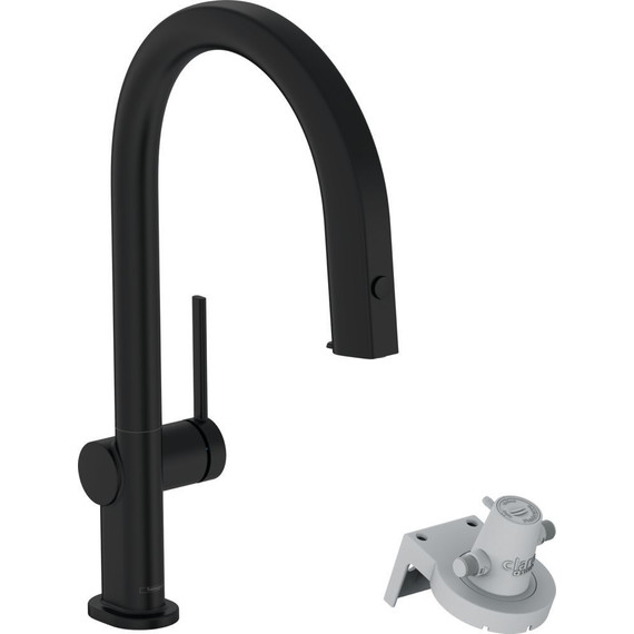 Смеситель для кухни Hansgrohe Aqittura M91 FilterSystem 210 76803670, черный матовый фото 