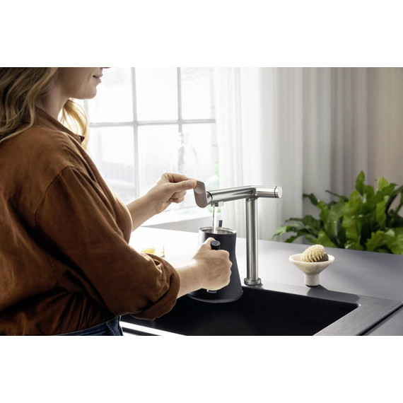 Смеситель для кухни Hansgrohe Aqittura M91 FilterSystem 240 76804800, сталь фото 2