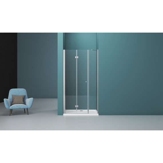 Душевая дверь BelBagno 100 см ALBANO-BS-13-40+60-C-Cr, хром/прозрачное фото 3