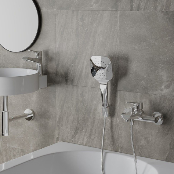 Набор смесителей 3 в 1 для ванны с коротким изливом Paini Messina MECRSET3 фото 2