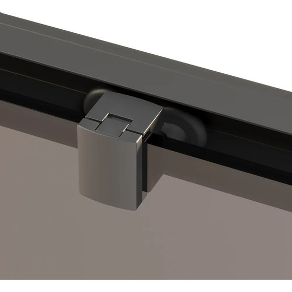 Душевое ограждение Ambassador Forsa 160x110 см 17022222ABB-110ABB, чёрный/тонированное фото 5