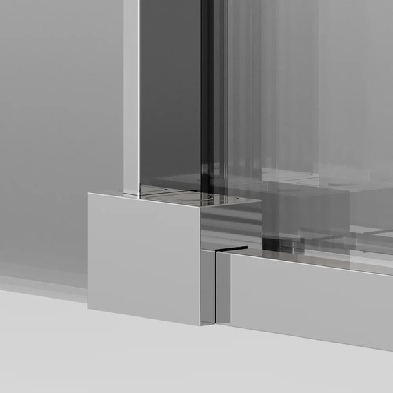 Душевое ограждение Ambassador Intense 160x80 см 110021105IX-80IX (стекло 8 мм) хром/прозрачное фото 5