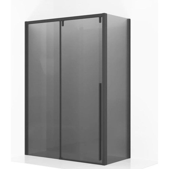 Душевое ограждение Ambassador Intense 150x80 см 110022204IBB-80IBB (стекло 8 мм) чёрный/тонированное фото 