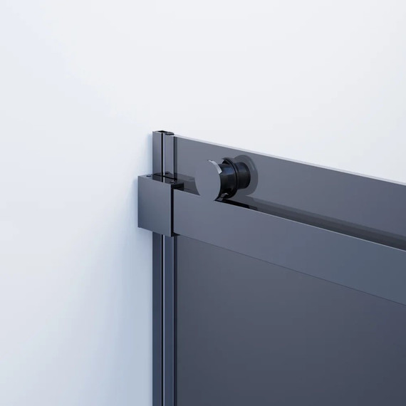 Душевое ограждение Ambassador Benefit 120x100 см 19022201HBB-100HBB (стекло 8 мм) чёрный/тонированное фото 4