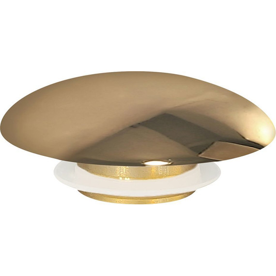 Декоративная крышка на слив для раковины Abber AC0014GG, золото фото 2