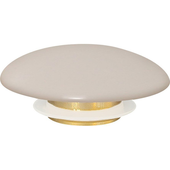 Декоративная крышка на слив для раковины Abber AC0014MBE, бежевый матовый фото 2