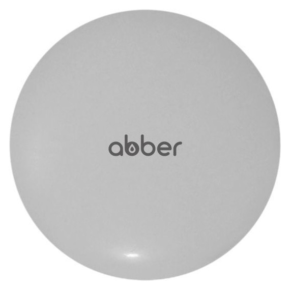 Декоративная крышка на слив для раковины Abber AC0014MLG, светло-серый матовый фото 