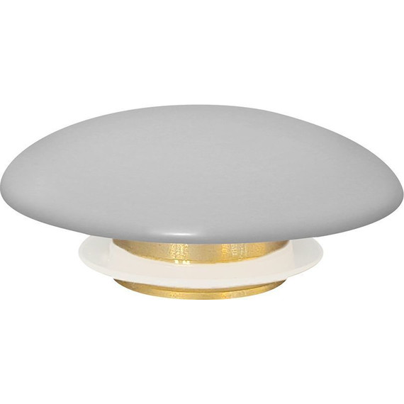 Декоративная крышка на слив для раковины Abber AC0014MLG, светло-серый матовый фото 2