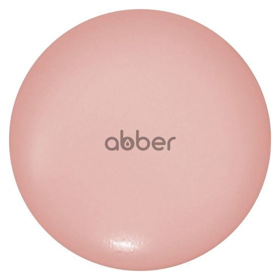 Декоративная крышка на слив для раковины Abber AC0014MP, розовый матовый фото 