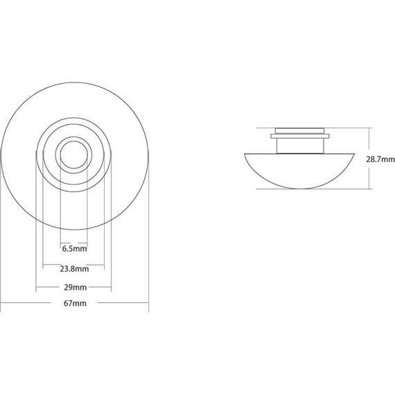 Декоративная крышка на слив для раковины Abber AC0014MRG, розовое золото матовое фото 3