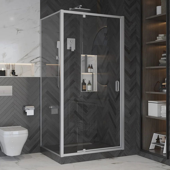 Душевое ограждение Ambassador Elysium 100x90 см 111021104KX-90KX, хром/прозрачное фото 2