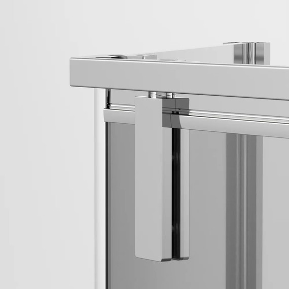 Душевое ограждение Ambassador Ritz 100 см 112011103 (стекло 8 мм) хром/прозрачное фото 6