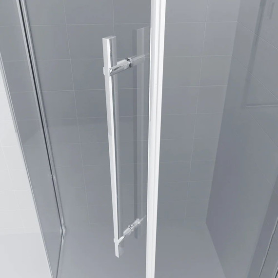 Душевое ограждение Ambassador Ritz 100 см 112011103 (стекло 8 мм) хром/прозрачное фото 7