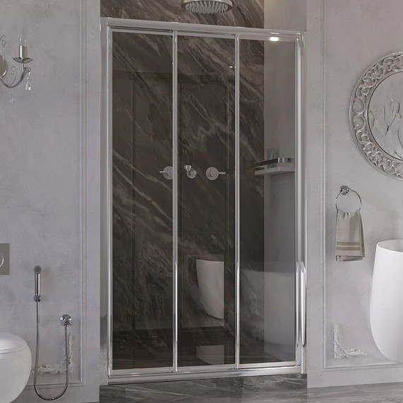 Душевая дверь Ambassador Forsa 120 см 17021103NX, хром/прозрачное - 2 Душевая дверь Ambassador Forsa 120 см 17021103NX, хром/прозрачное фото 2