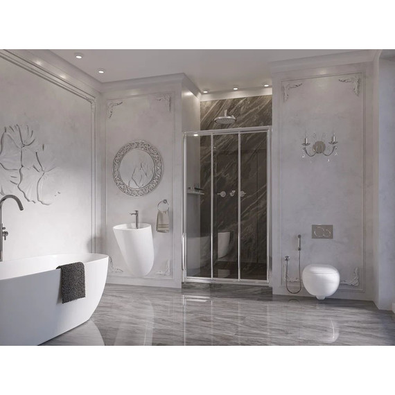 Душевая дверь Ambassador Forsa 130 см 17021104NX, хром/прозрачное - 3 Душевая дверь Ambassador Forsa 130 см 17021104NX, хром/прозрачное фото 3