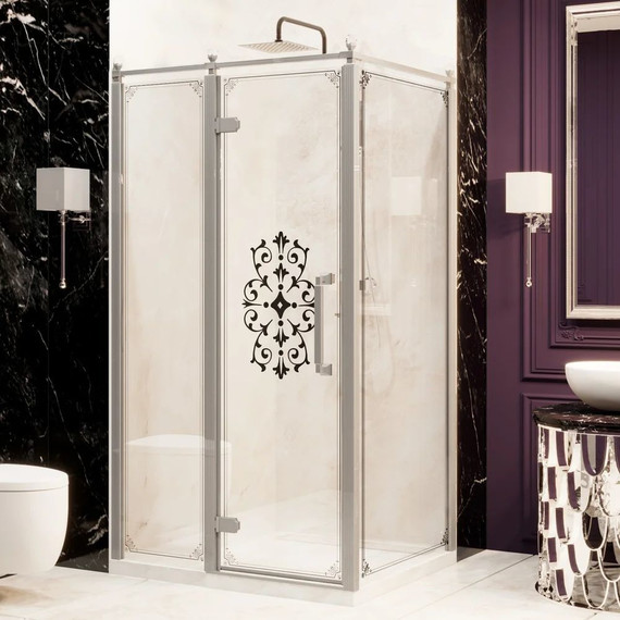 Душевое ограждение Ambassador Royal 120x80 см 18015110-L (стекло 8 мм) хром/прозрачное фото 2