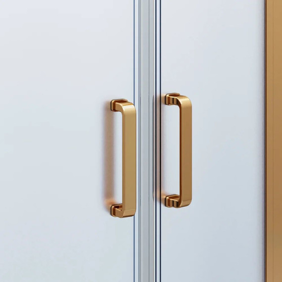 Душевое ограждение Ambassador Royal 100 см 18015305, золото/белое фото 5