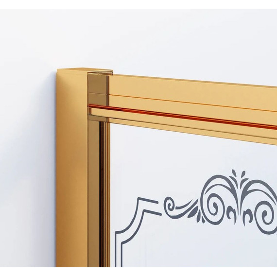 Душевое ограждение Ambassador Royal 90 см 18015306, золото/белое фото 4