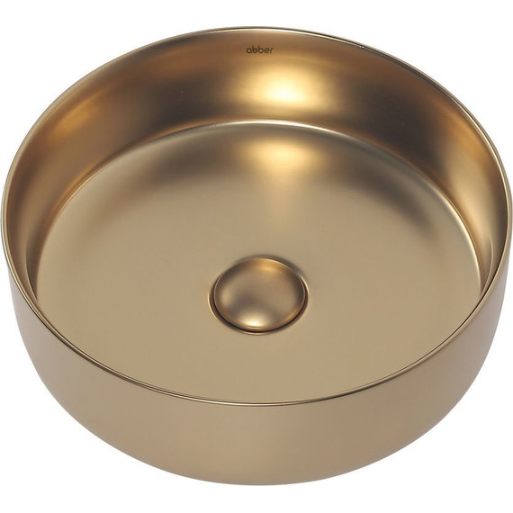 Раковина-чаша Abber Bequem 36 см AC2108MMG, золото матовое фото 3
