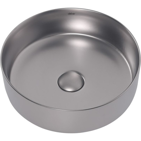 Раковина-чаша Abber Bequem 36 см AC2108MS, серебро матовое фото 3
