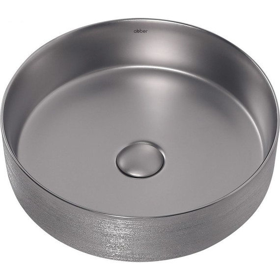 Раковина-чаша Abber Bequem 40 см AC2109BSM, серебро матовое фото 2