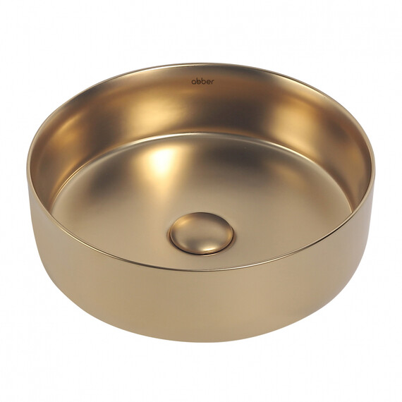 Раковина-чаша Abber Bequem 36 см AC2108MMG, золото матовое фото 