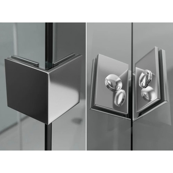 Душевая перегородка Ambassador Walk-in 90 см 15031105 с кронштейном (стекло 8 мм) хром/прозрачное фото 6