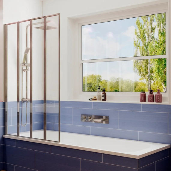 Шторка для ванны Ambassador Bath Screens 900х1400 мм 16041110L L, хром/прозрачное фото 2