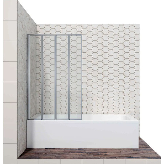 Шторка для ванны Ambassador Bath Screens 1200х1400 мм 16041112, хром/прозрачное фото 