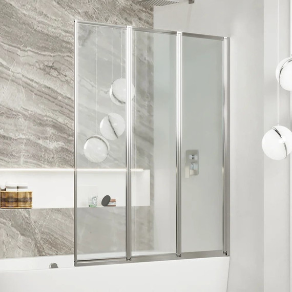 Шторка для ванны Ambassador Bath Screens 900х1400 мм 16041113, хром/прозрачное фото 2