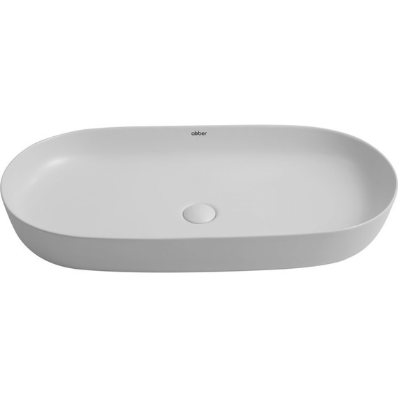 Раковина-чаша Abber Bequem 80 см AC2110MLG, светло-серый матовый фото 2